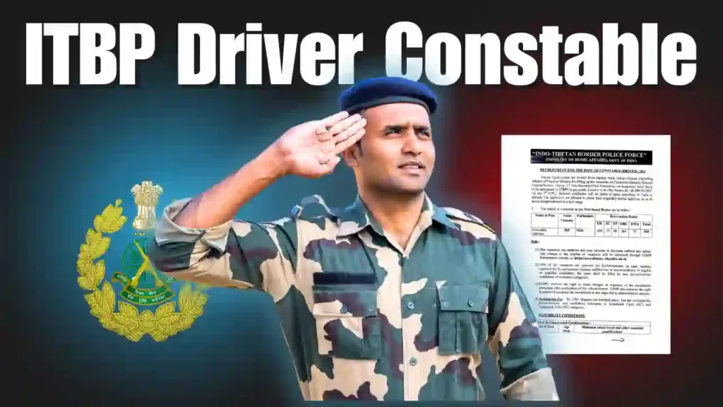 ITBP Driver Constable Requirement